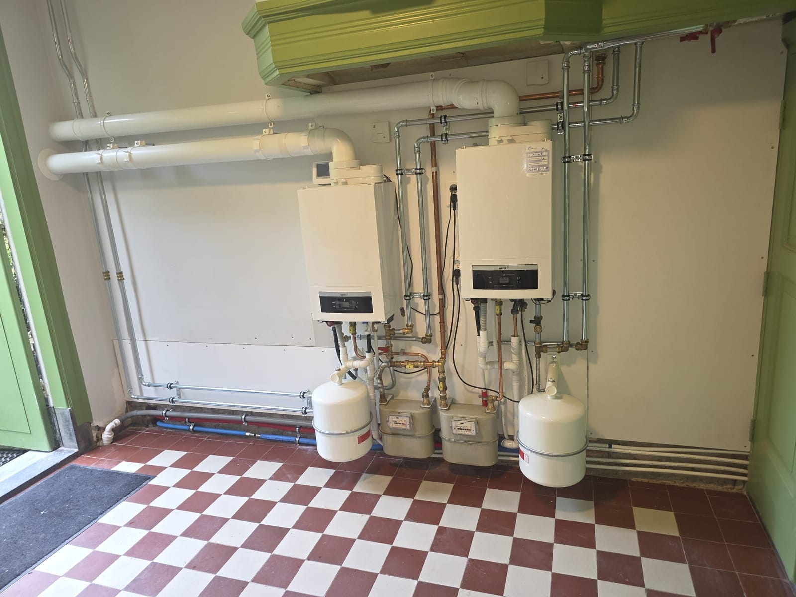 Dubbele CV-ketel opstelling — Rawza Installatiebedrijf